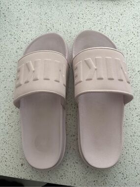 Nike Women's Pale Pink Slide Sandals